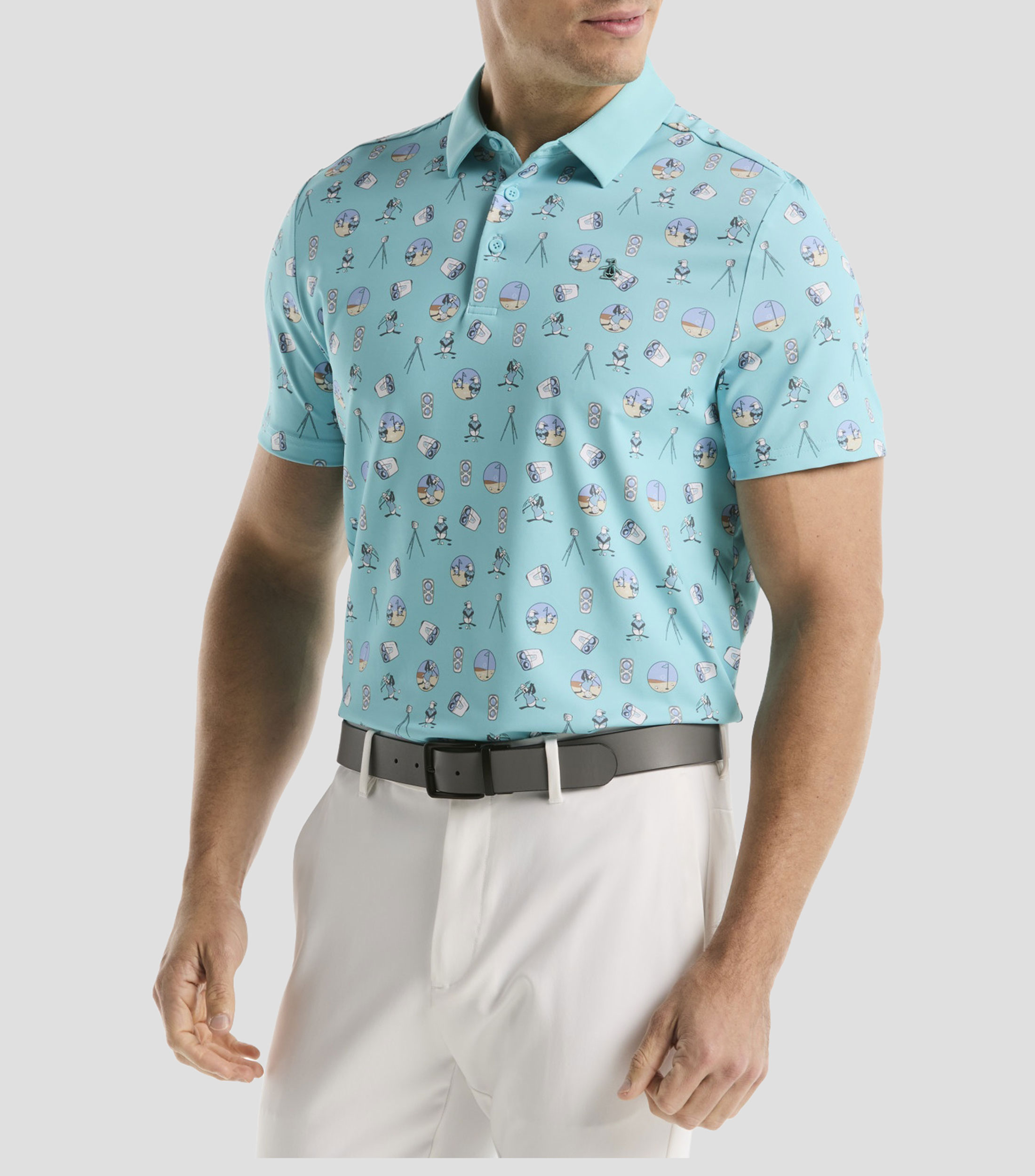 Playera tipo polo manga corta fantasía Hombre